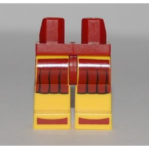 Деталь LEGO 970c03pb07 Hips and Yellow Legs with Spartan Tunic and Sandals Pattern