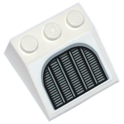 Slope 33 3 x 3 with Silver Grille Pattern (Sticker) - Set 75094 Slope 33 3 x 3 with Silver Grille Pattern (Sticker) - Set 75094