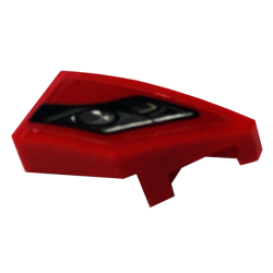 Wedge 2 x 1 x 2/3 Right with Car Headlight Pattern (Sticker) - Set 76895