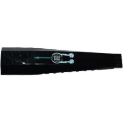 Wedge 16 x 4 Triple Curved with Reinforcements with Silver and Medium Azure Circuitry Pattern (Sticker) - Set 70170 Wedge 16 x 4 Triple Curved with Reinforcements with Silver and Medium Azure Circuitry Pattern (Sticker) - Set 70170