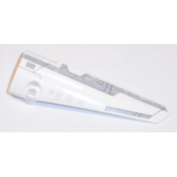 Technic, Panel Fairing # 6 Long Smooth, Side B with Light Bluish Gray Stripes Pattern (Sticker) - Set 31313 Technic, Panel Fairing # 6 Long Smooth, Side B with Light Bluish Gray Stripes Pattern (Sticker) - Set 31313