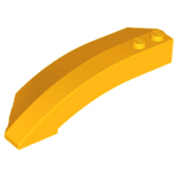 Wedge 8 x 3 x 2 Open Right - Bright Light Orange