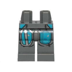 Hips and Legs with SW Mandalorian Dark Azure Armor Plates Pattern