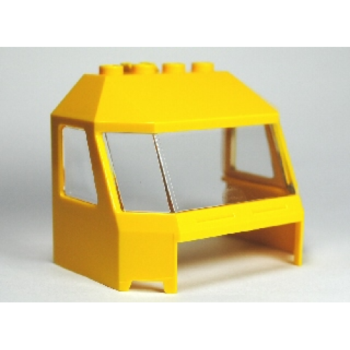 Деталь LEGO 45406c03 Windscreen 4 x 6 x 4 Cab with Hinge and 1 x 4 Bottom Cutout with Trans-Clear Glass (45406 / 46103)