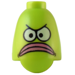 Minifigure, Head, Modified SpongeBob Bus Driver Pattern
