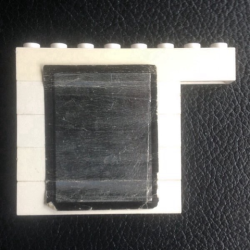 Stickered Assembly 8 x 1 x 5 with Mirror with Black Borders Pattern (Sticker) - Set 265-1 - 4 Brick 1 x 6, 1 Brick 1 x 8 Stickered Assembly 8 x 1 x 5 with Mirror with Black Borders Pattern (Sticker) - Set 265-1 - 4 Brick 1 x 6, 1 Brick 1 x 8