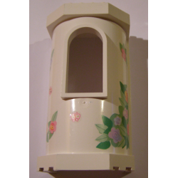 Belville Wall, Tower with Window with Flowers and Butterflies Pattern (Stickers) - Set 7578