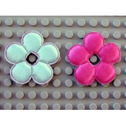 Clikits, Icon Accent Cloth Puffy Flower 5 Petals 4 1/8 x 4 1/8 Clikits, Icon Accent Cloth Puffy Flower 5 Petals 4 1/8 x 4 1/8