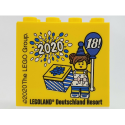 Brick 2 x 4 x 3 with 18! (Birthday / Geburtstag) 2020 LEGOLAND Deutschland Resort Pattern Brick 2 x 4 x 3 with 18! (Birthday / Geburtstag) 2020 LEGOLAND Deutschland Resort Pattern