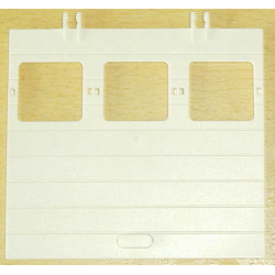 Garage Door 1 x 12 x 9 with Three Windows, Locking Dual 2 Finger Hinges Garage Door 1 x 12 x 9 with Three Windows, Locking Dual 2 Finger Hinges