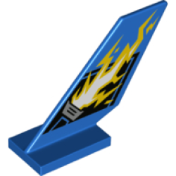 Tail Shuttle with Lightning Bolt Electricity and Nozzle Pattern on Both Sides