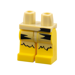 Hips and Yellow Legs with Black and Tan Animal Skin Loincloth Pattern Hips and Yellow Legs with Black and Tan Animal Skin Loincloth Pattern