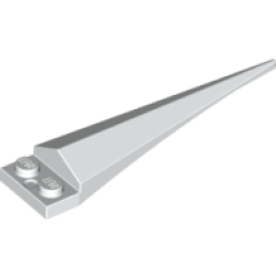 Plate, Modified 1 x 2 with Angular Extension with Molded Flexible Rubber White Tip Pattern