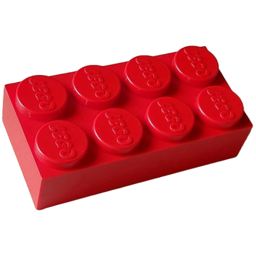 Деталь LEGO bb1370 Jumbo Brick 2 x 4 - Samsonite Version