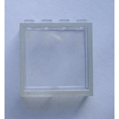 Деталь LEGO Mx1544pb02 Modulex, Window 1 x 4 x 4 with Gray Border Pattern