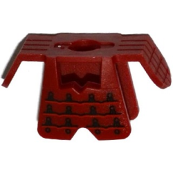 Minifigure Armor Samurai / Ninja with Shoulder Pads with Black Clasps and Rivets Pattern