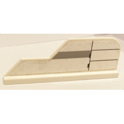 Tail 8 x 1 with Stepped Fin with Light Bluish Gray Thick Stripe and Black Lines Pattern (Sticker) - Set 75175 Tail 8 x 1 with Stepped Fin with Light Bluish Gray Thick Stripe and Black Lines Pattern (Sticker) - Set 75175