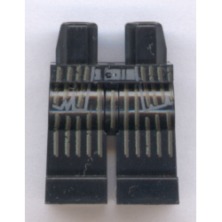 Hips and Legs with White and Brown Striped Robe Pattern Hips and Legs with White and Brown Striped Robe Pattern