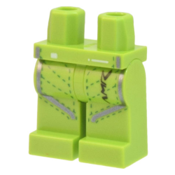 Hips and Legs with Racing Suit, Dark Green Stitching, Silver Stripes, Black 'AMR' Logo Pattern Hips and Legs with Racing Suit, Dark Green Stitching, Silver Stripes, Black 'AMR' Logo Pattern