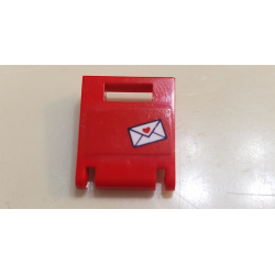 Container, Box 2 x 2 x 2 Door with Slot with Envelope and Heart Pattern (Sticker) - Set 41310 Container, Box 2 x 2 x 2 Door with Slot with Envelope and Heart Pattern (Sticker) - Set 41310