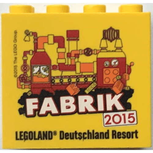 Деталь LEGO 30144pb160 Brick 2 x 4 x 3 with Legoland Deutschland Resort Fabrik 2015 Pattern