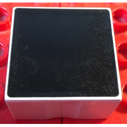 Duplo, Tile 2 x 2 x 1 with Shape Black Square Pattern Duplo, Tile 2 x 2 x 1 with Shape Black Square Pattern