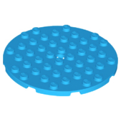 Plate, Round 8 x 8 with Hole