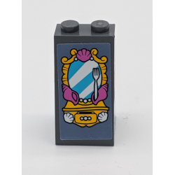 Slope 75 2 x 2 x 3 - Solid Studs with Vanity and Mirror Pattern (Sticker) - Set 41145 Slope 75 2 x 2 x 3 - Solid Studs with Vanity and Mirror Pattern (Sticker) - Set 41145