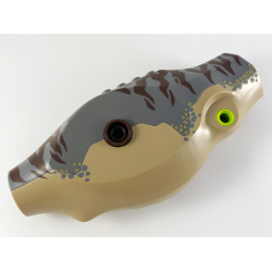 Dinosaur Body Tyrannosaurus rex with Dark Bluish Gray Top with Dark Brown Stripes Pattern