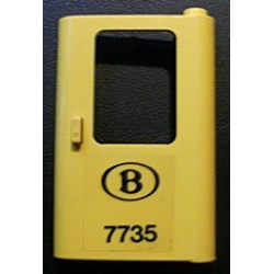 Door 1 x 4 x 5 Train Right, Thin Support at Bottom with 'B 7735' Pattern (Sticker) - Set 7735 Door 1 x 4 x 5 Train Right, Thin Support at Bottom with 'B 7735' Pattern (Sticker) - Set 7735