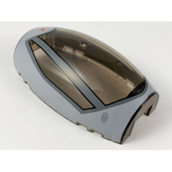 Windscreen 10 x 6 x 3 Bubble Canopy Double Tapered with Square Front Cutout with B-wing Starfighter Pattern