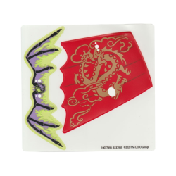 Plastic Scalloped Dragon Sail and Ghost Dragon Wings, Sheet of 2 (10077493_6337939)