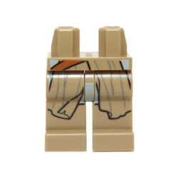 Hips and Legs with SW Flowing Robe and Dark Orange Strap Pattern Hips and Legs with SW Flowing Robe and Dark Orange Strap Pattern