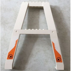 Support Crane Stand Double with Black Arrow in Circle on Orange Background Pattern (Stickers) – Set 7690 Support Crane Stand Double with Black Arrow in Circle on Orange Background Pattern (Stickers) – Set 7690