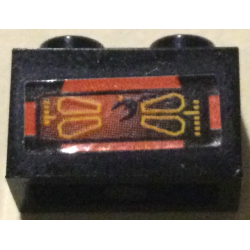 Brick 1 x 2 with Screen with Red and Yellow Head-Up Display (HUD) Pattern (Sticker) - Set 7721 Brick 1 x 2 with Screen with Red and Yellow Head-Up Display (HUD) Pattern (Sticker) - Set 7721