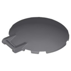 Dish 6 x 6 Inverted with Bar Handle - Dark Bluish Gray Dish 6 x 6 Inverted with Bar Handle - Dark Bluish Gray