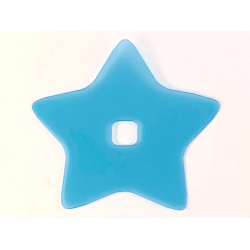 Clikits, Icon Accent Plastic Star 6 3/8 x 6 3/8 - Trans-Light Blue Clikits, Icon Accent Plastic Star 6 3/8 x 6 3/8 - Trans-Light Blue