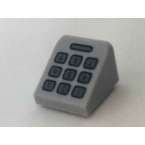 Деталь LEGO 54200pb083 Slope 30 1 x 1 x 2/3 with Dark Bluish Gray Telephone Keypad Pattern