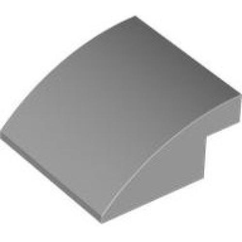Деталь LEGO 7249 Slope, Curved 4 x 4 x 1 2/3 - Light Bluish Gray
