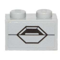 Brick 1 x 2 with SW AT-ST Hexagon Panel Pattern (Sticker) - Set 75153 Brick 1 x 2 with SW AT-ST Hexagon Panel Pattern (Sticker) - Set 75153