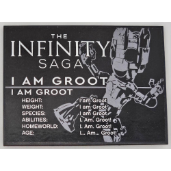 Slope 10 6 x 8 with The Infinity Saga I am Groot Pattern (Sticker) - Set 76217 Slope 10 6 x 8 with The Infinity Saga I am Groot Pattern (Sticker) - Set 76217