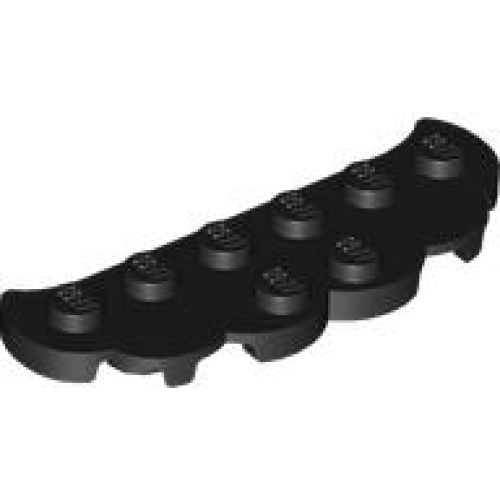 Деталь LEGO 7211 Plate, Round 2 x 6 Scalloped Edge