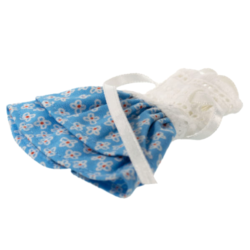 Деталь LEGO 71247 Scala, Clothes Female Dress with Blue Skirt with White Flowers Pattern