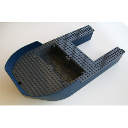 Boat, Hull Giant Bow 40 x 20 x 7 with Dark Bluish Gray Top (18913 / 18912) - Dark Blue Boat, Hull Giant Bow 40 x 20 x 7 with Dark Bluish Gray Top (18913 / 18912) - Dark Blue