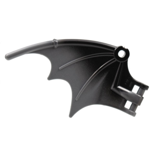 Деталь LEGO 38547pb02 Dragon Wing 8 1/4 x 5 with Marbled Dark Bluish Gray Trailing Edge Pattern