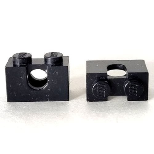 Деталь LEGO 3700b Technic, Brick 1 x 2 with Hole Type II