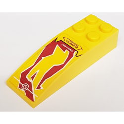 Slope, Curved 6 x 2 with 'Personal Calibrator' / 'Tiger Charge' Pattern (Sticker) - Set 8113 Slope, Curved 6 x 2 with 'Personal Calibrator' / 'Tiger Charge' Pattern (Sticker) - Set 8113