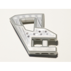 Technic, Panel RC Car Flexible Bumper Right with Black and White Lines, White Circles and Holes Pattern (Stickers) - Set 8369 Technic, Panel RC Car Flexible Bumper Right with Black and White Lines, White Circles and Holes Pattern (Stickers) - Set 8369