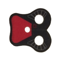 Minifigure Armor Pauldron Cloth with Dark Red Shoulder Pattern