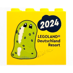 Brick 2 x 4 x 3 with Z-Blob and 2024 LEGOLAND Deutschland Resort Pattern Brick 2 x 4 x 3 with Z-Blob and 2024 LEGOLAND Deutschland Resort Pattern